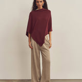 Merino Wool Multi-Cape With Button Scarf Shawl Stole Muffler Poncho