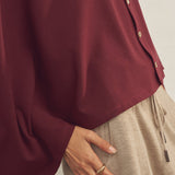 Merino Wool Multi-Cape With Button Scarf Shawl Stole Muffler Poncho
