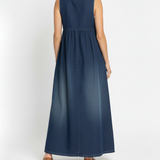 Ivy - Vintage Denim Maxi Dress