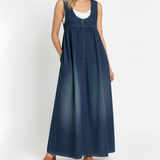 Ivy - Vintage Denim Maxi Dress