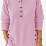 Harperly – Long Sleeve Solid Knit Sweater