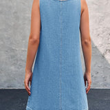 Lisa - Casual Denim Overall Dress